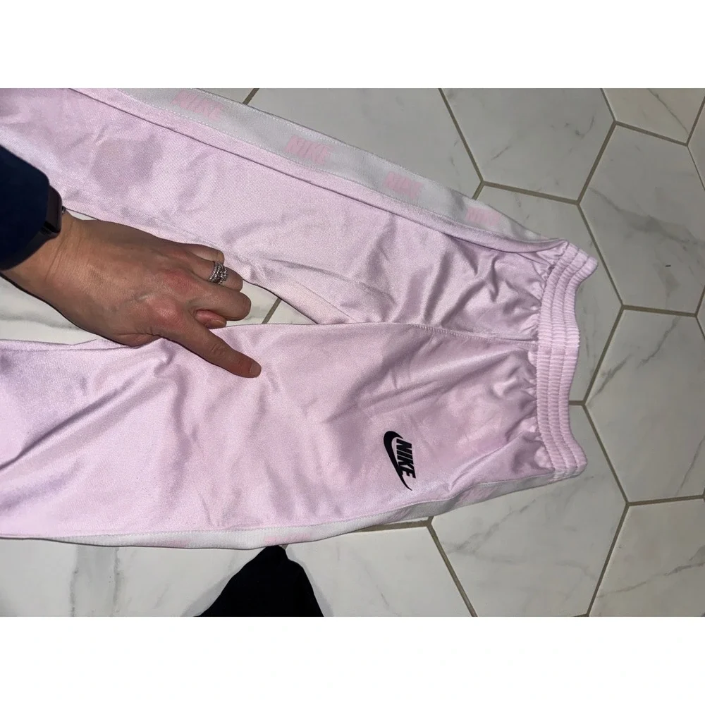 Girls Large Sporty Bundle Pink Track Pants & Adidas Black 3-Stripe‎ Skort